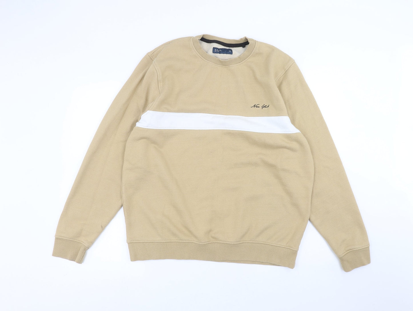 Womens UK Size XL Easy Beige Pullover Jumper
