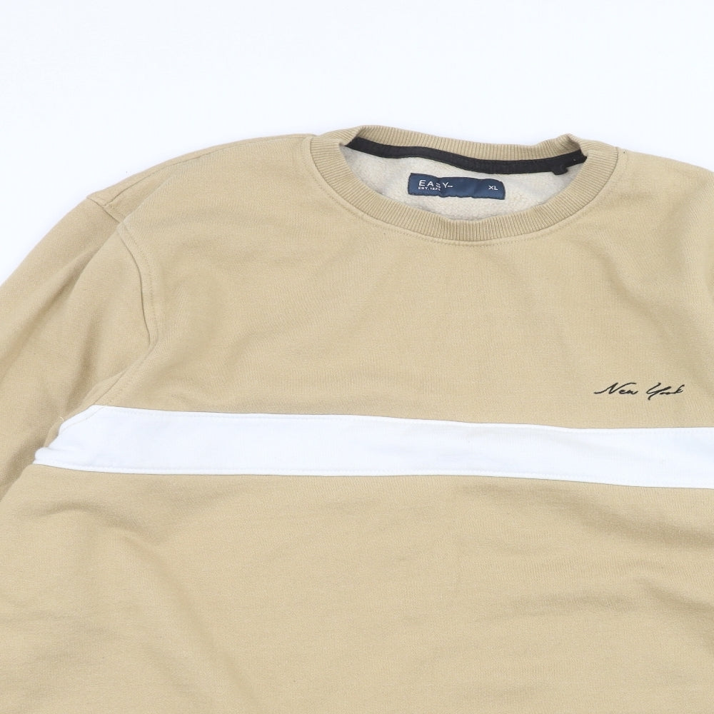 Womens UK Size XL Easy Beige Pullover Jumper