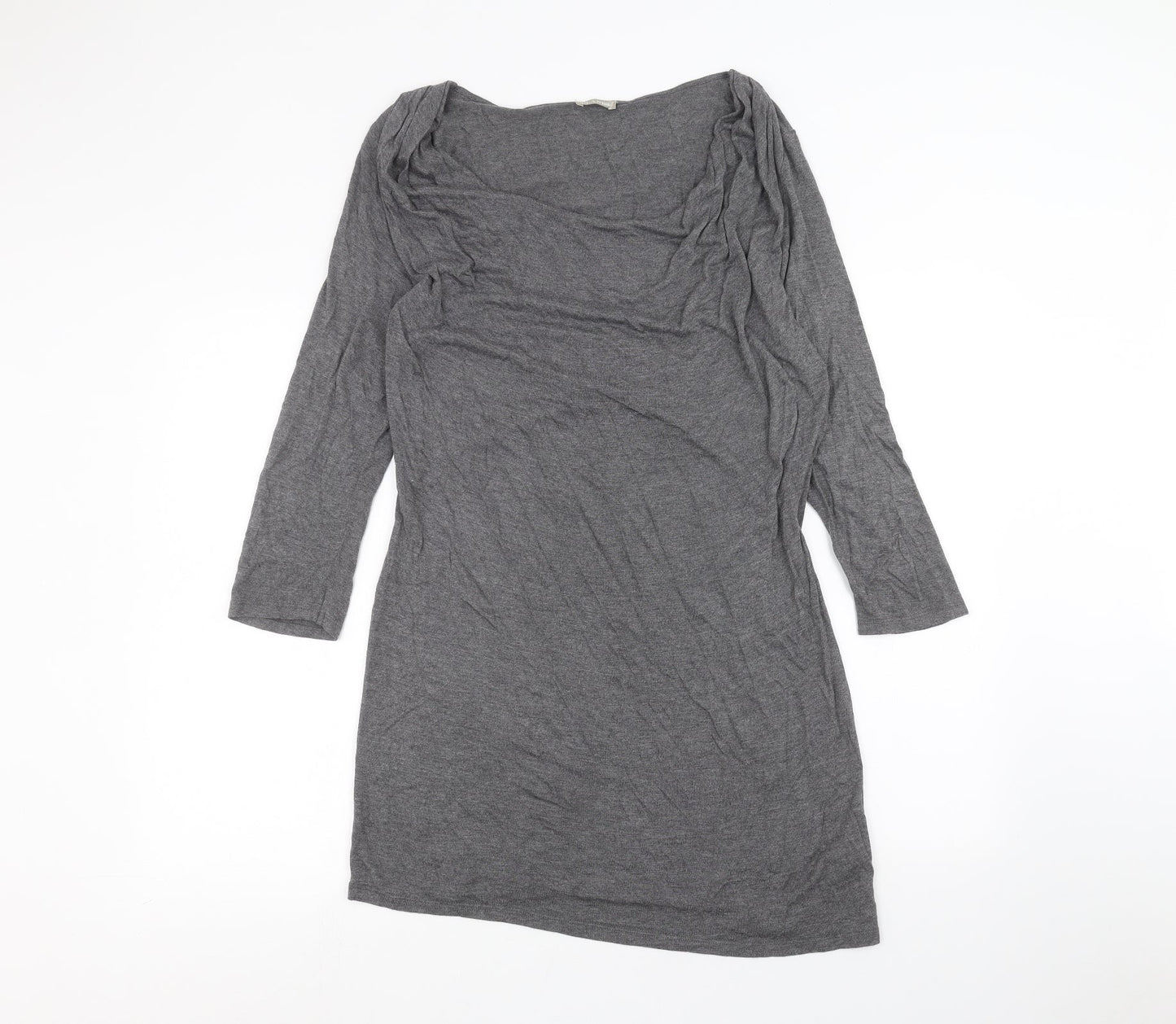 Womens UK Size M Planet Grey Basic Blouse