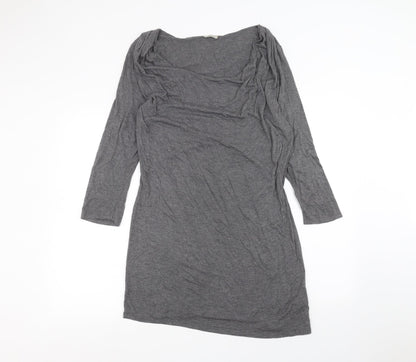 Womens UK Size M Planet Grey Basic Blouse