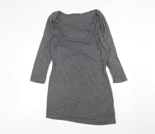 Womens UK Size M Planet Grey Basic Blouse