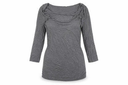 Womens UK Size M Planet Grey Basic Blouse