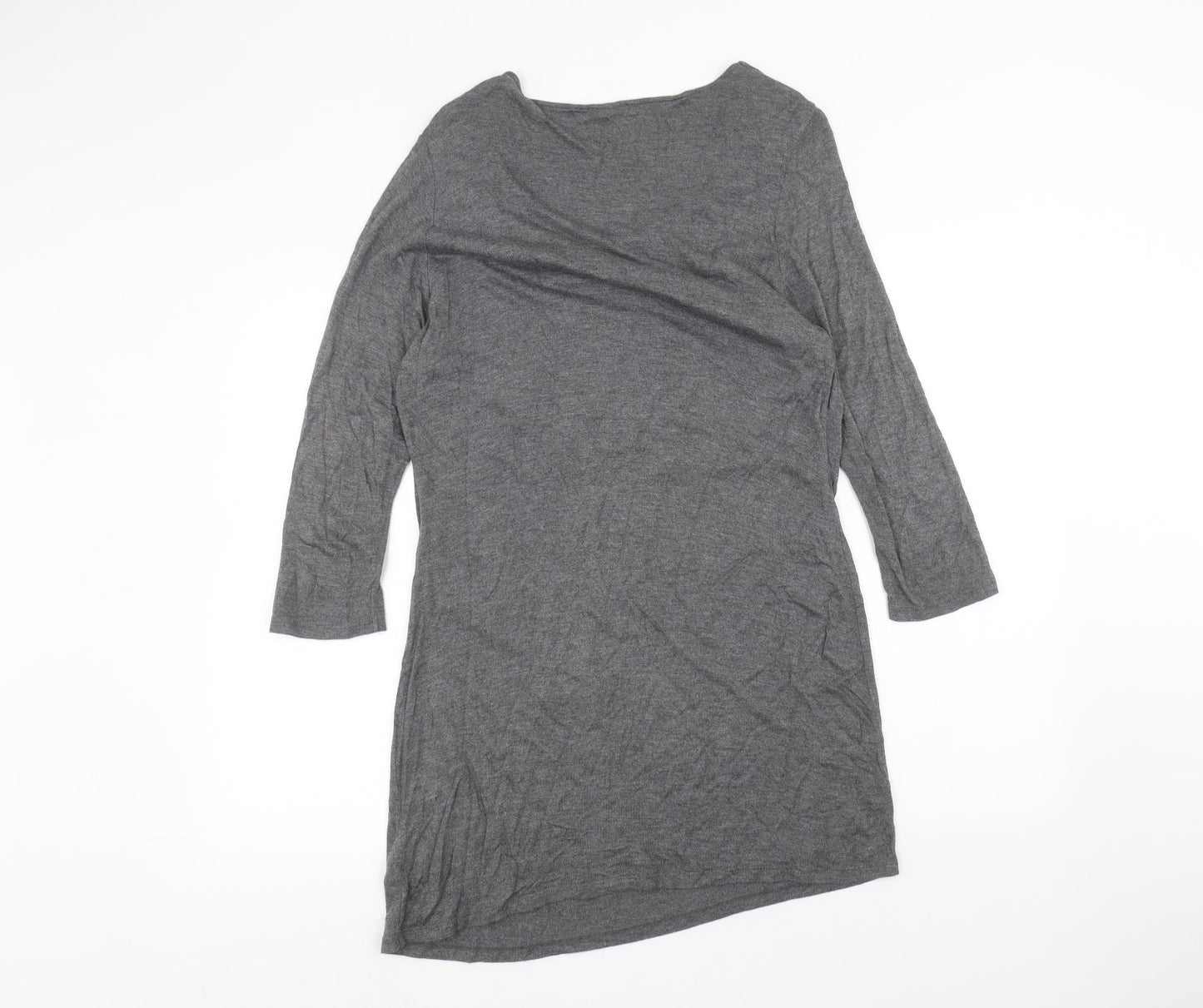 Womens UK Size M Planet Grey Basic Blouse