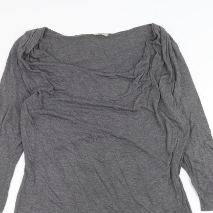 Womens UK Size M Planet Grey Basic Blouse