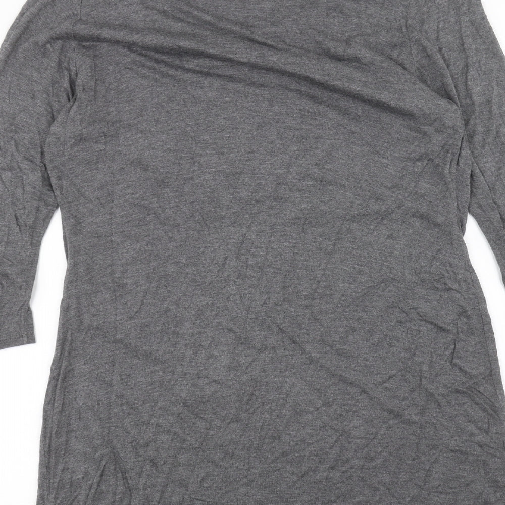 Womens UK Size M Planet Grey Basic Blouse