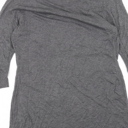 Womens UK Size M Planet Grey Basic Blouse