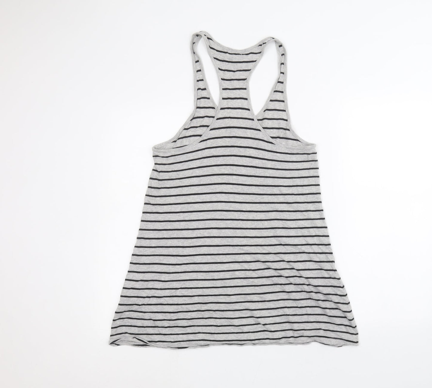 FOREVER 21 Womens Grey Striped  Basic Tank Size S