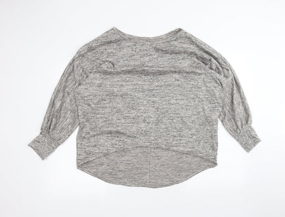 Womens UK Size XL Preworn Grey Basic T-Shirt