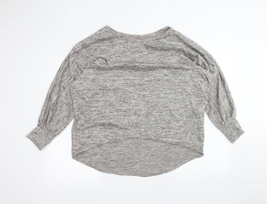 Womens UK Size XL Preworn Grey Basic T-Shirt