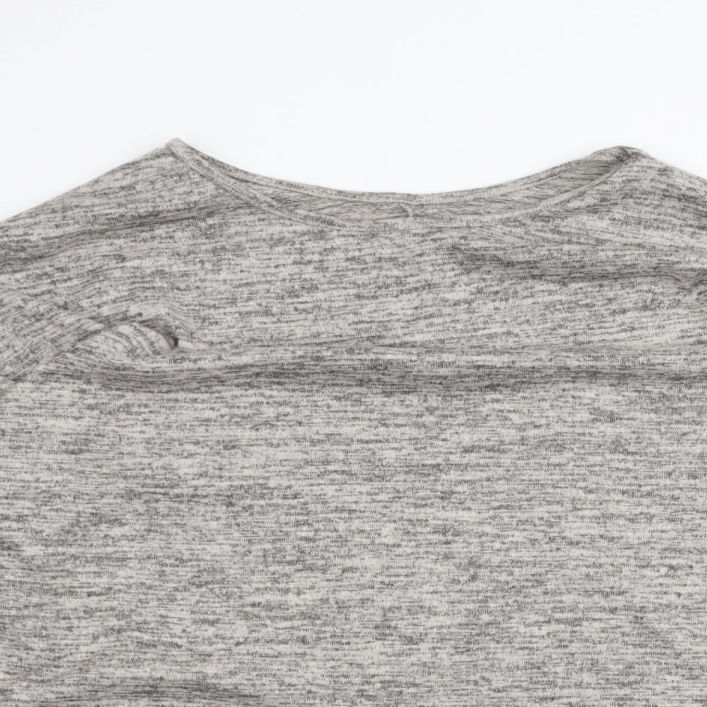 Womens UK Size XL Preworn Grey Basic T-Shirt