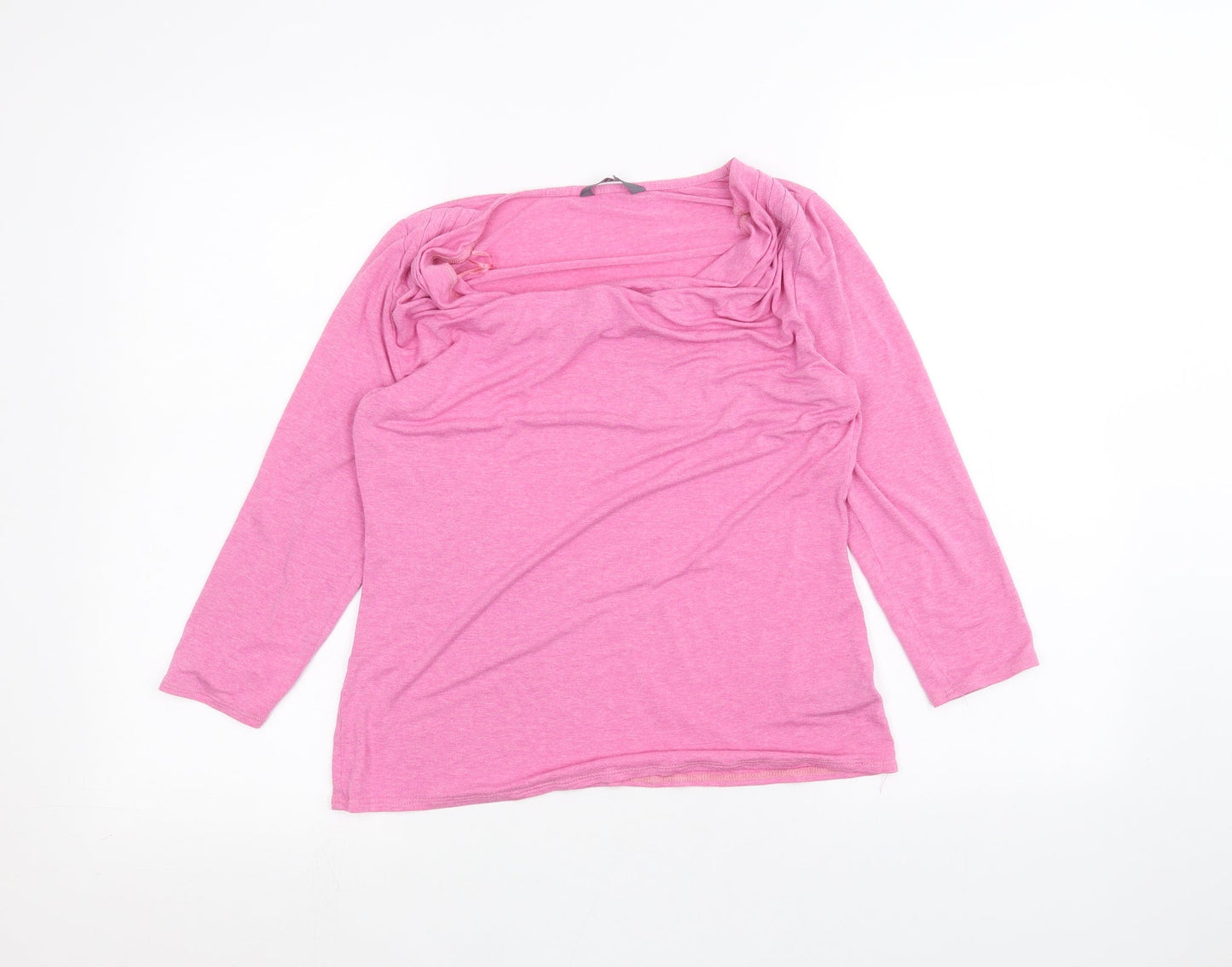 Womens UK Size 12 BHS Pink Basic T-Shirt