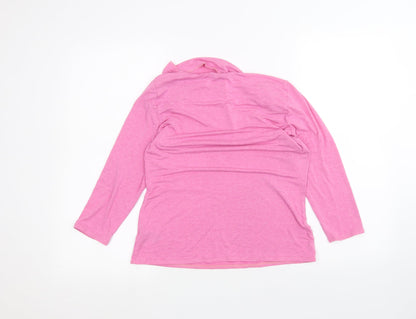 Womens UK Size 12 BHS Pink Basic T-Shirt