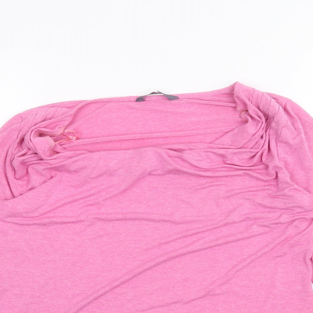 Womens UK Size 12 BHS Pink Basic T-Shirt