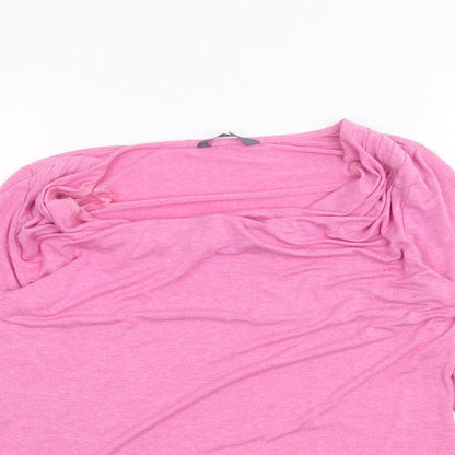 Womens UK Size 12 BHS Pink Basic T-Shirt