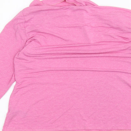 Womens UK Size 12 BHS Pink Basic T-Shirt