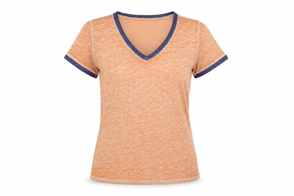 Womens UK Size M Preworn Brown Basic T-Shirt