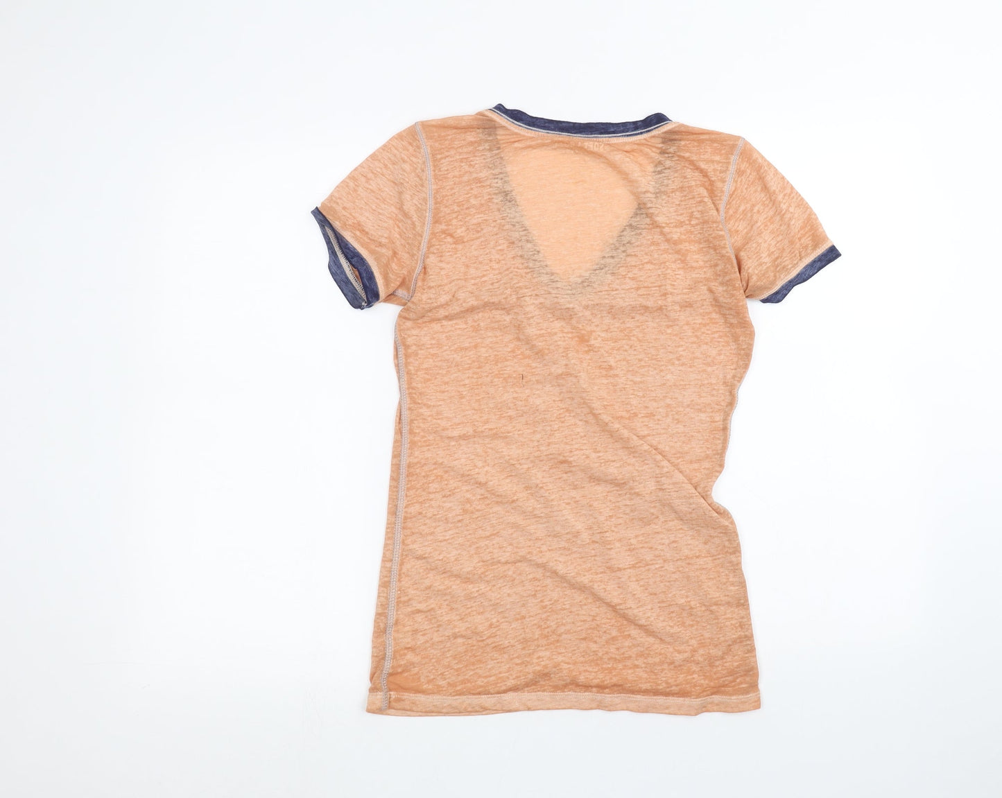 Womens UK Size M Preworn Brown Basic T-Shirt