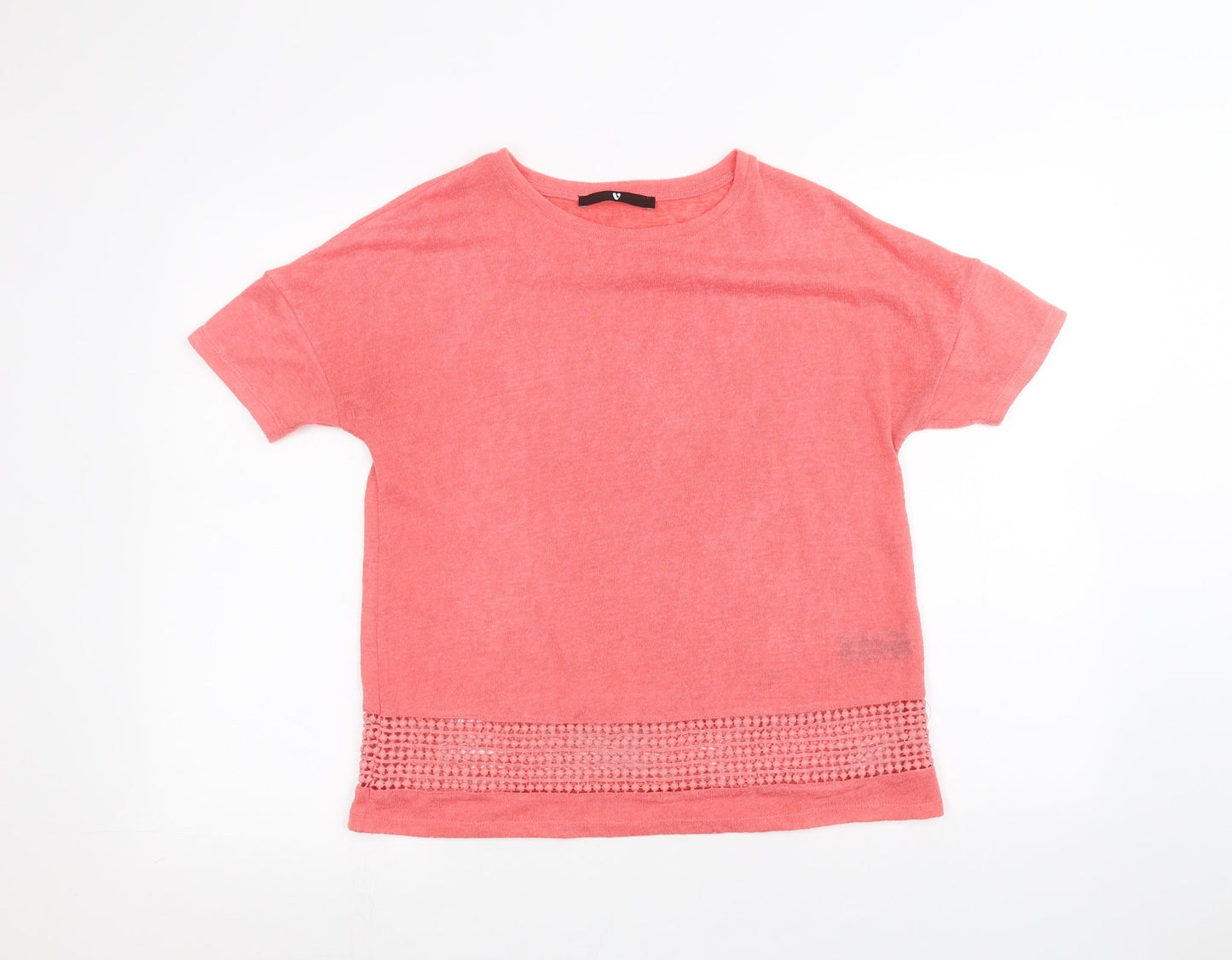 Womens UK Size 10 Very Pink Basic T-Shirt