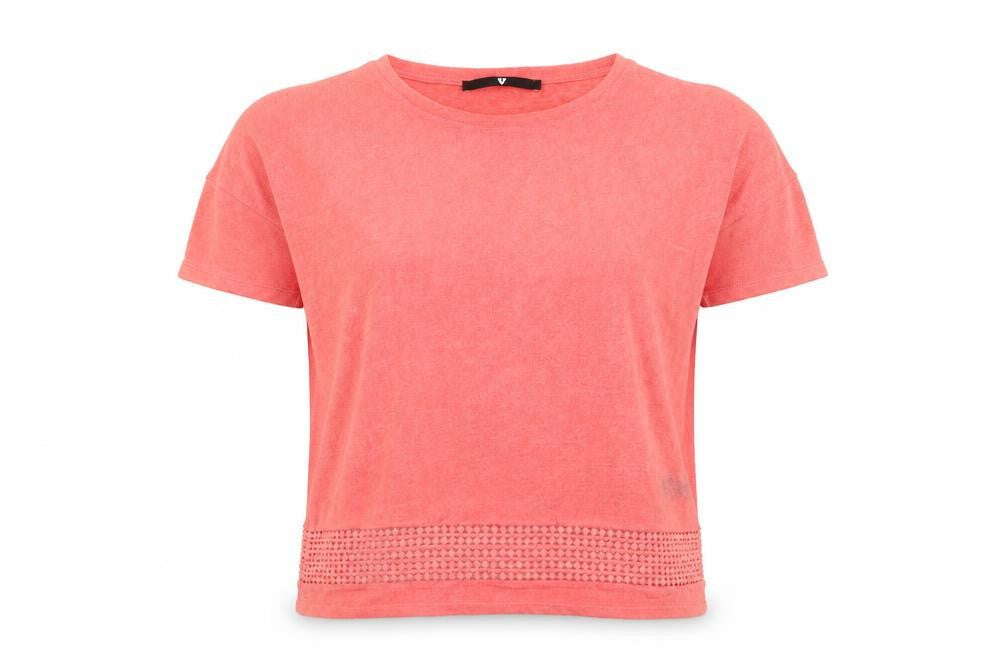 Womens UK Size 10 Very Pink Basic T-Shirt