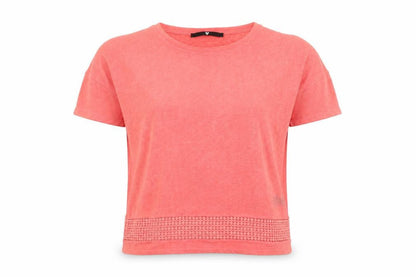 Womens UK Size 10 Very Pink Basic T-Shirt