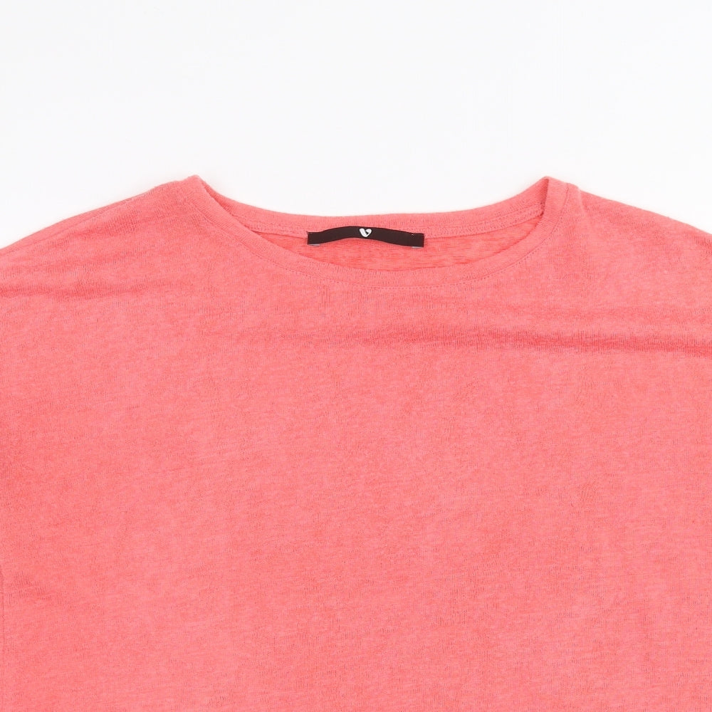 Womens UK Size 10 Very Pink Basic T-Shirt