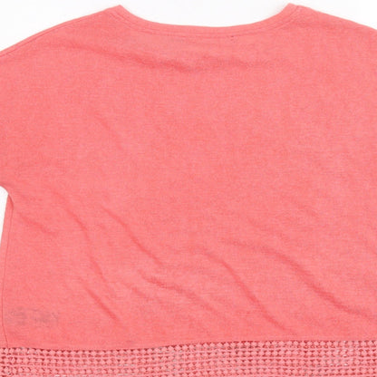 Womens UK Size 10 Very Pink Basic T-Shirt