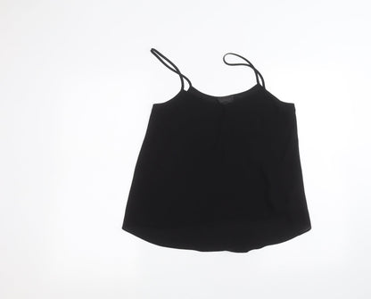 Womens UK Size 10 Topshop Black Basic Blouse