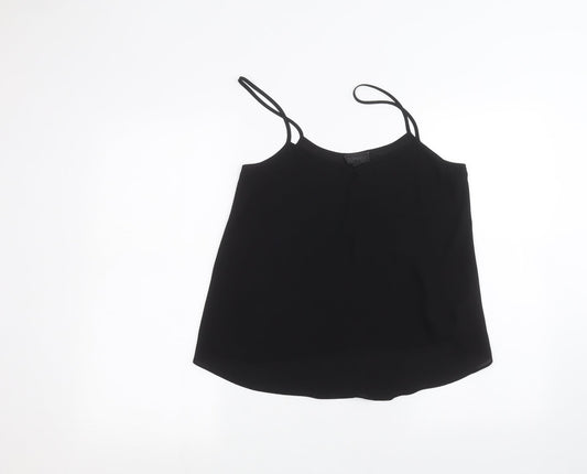 Womens UK Size 10 Topshop Black Basic Blouse
