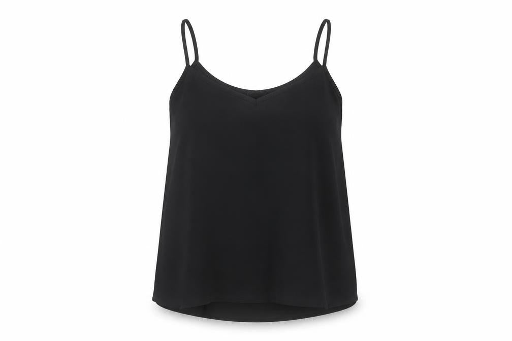 Womens UK Size 10 Topshop Black Basic Blouse