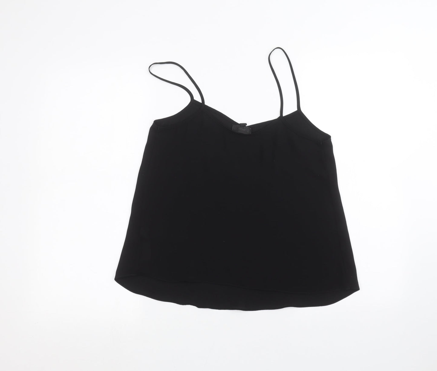 Womens UK Size 10 Topshop Black Basic Blouse