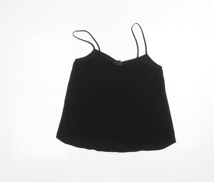 Womens UK Size 10 Topshop Black Basic Blouse