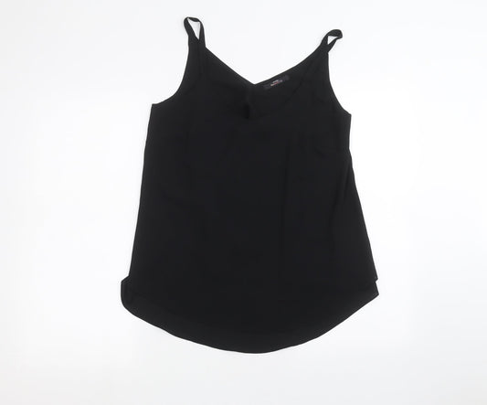 George Womens Black   Basic Blouse Size 8
