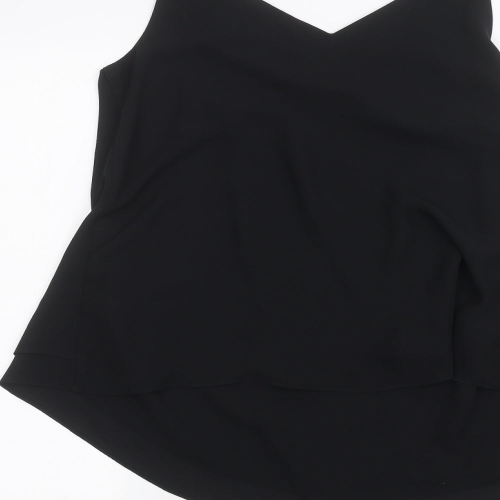 George Womens Black   Basic Blouse Size 8