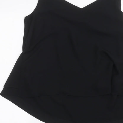 George Womens Black   Basic Blouse Size 8
