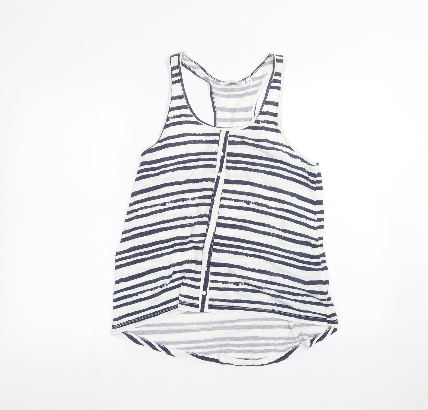 Womens UK Size 8 New Look White Basic Tank