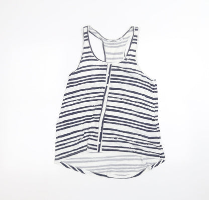 Womens UK Size 8 New Look White Basic Tank