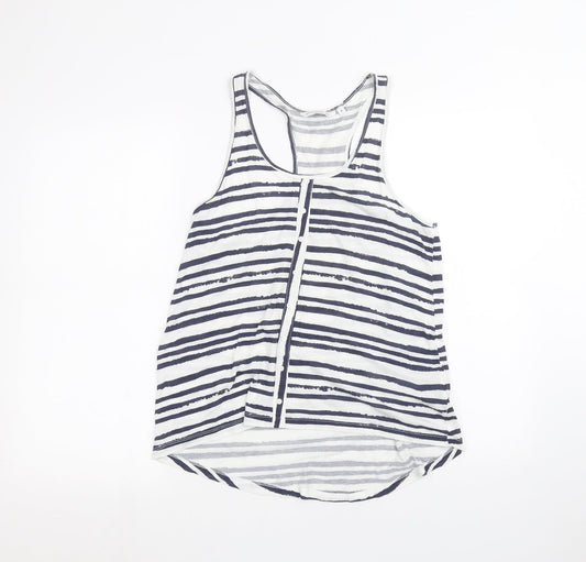 Womens UK Size 8 New Look White Basic Tank