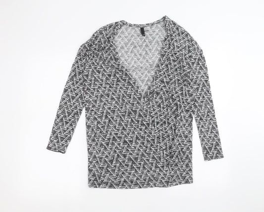 Womens UK Size XS H&M Black Cardigan Jumper