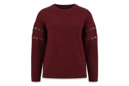 Womens UK Size S Papaya Red Pullover Jumper