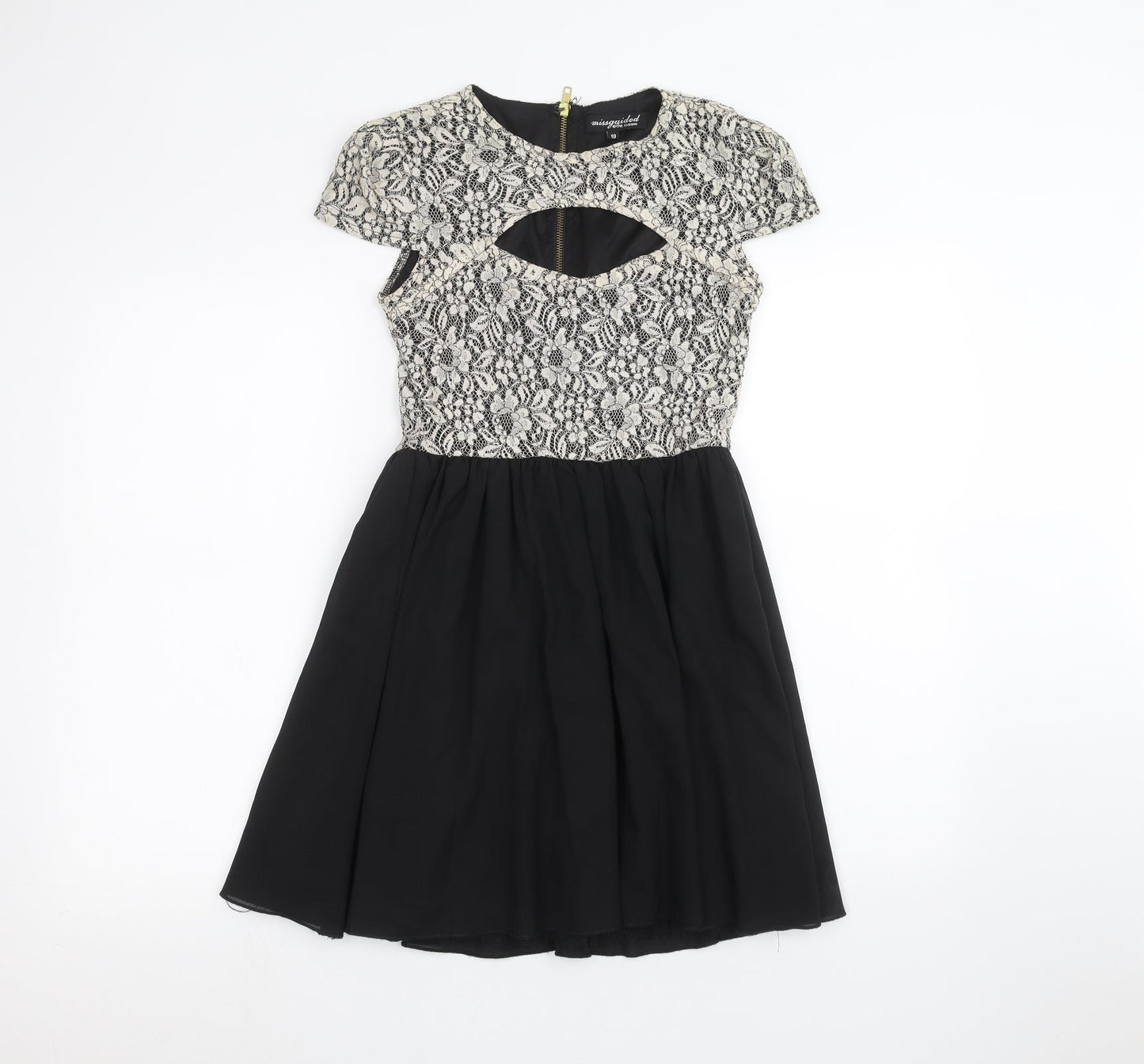 Missguided Womens Black   A-Line  Size 10