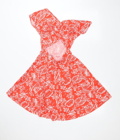 Club L Womens Red   A-Line  Size 8