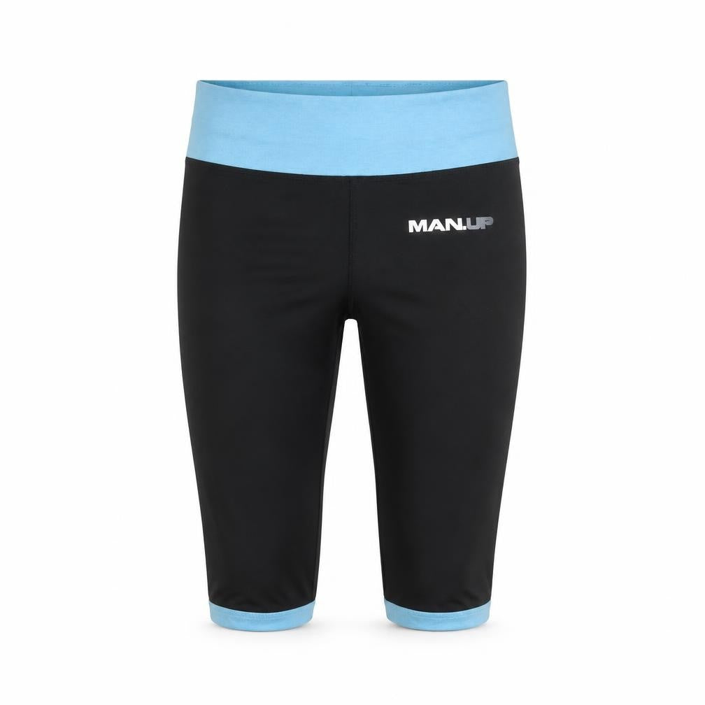 MAN UP Womens Black   Cropped Leggings Size S L20 in