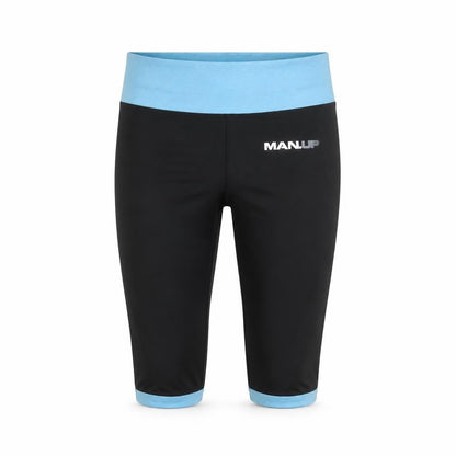 MAN UP Womens Black   Cropped Leggings Size S L20 in