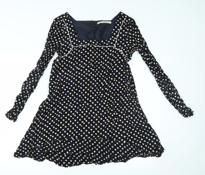 NEXT Womens Blue Polka Dot  A-Line  Size 12