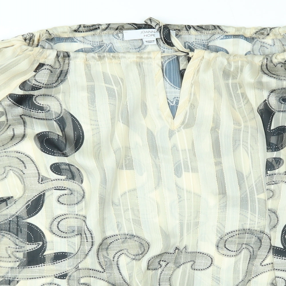 Womens UK Size 12 Joanna Hope Gold Basic Blouse