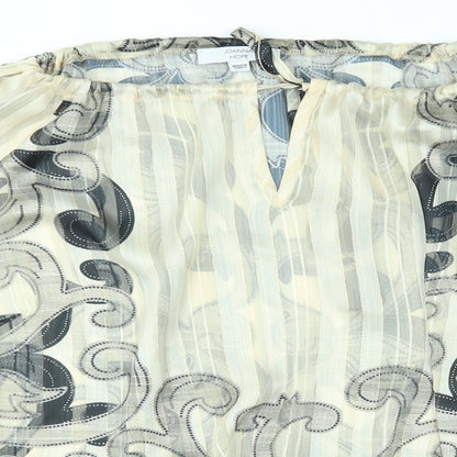 Womens UK Size 12 Joanna Hope Gold Basic Blouse