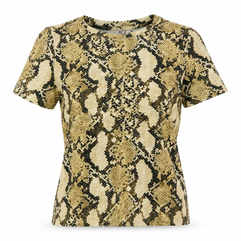 Womens UK Size XS H&M Gold Basic T-Shirt