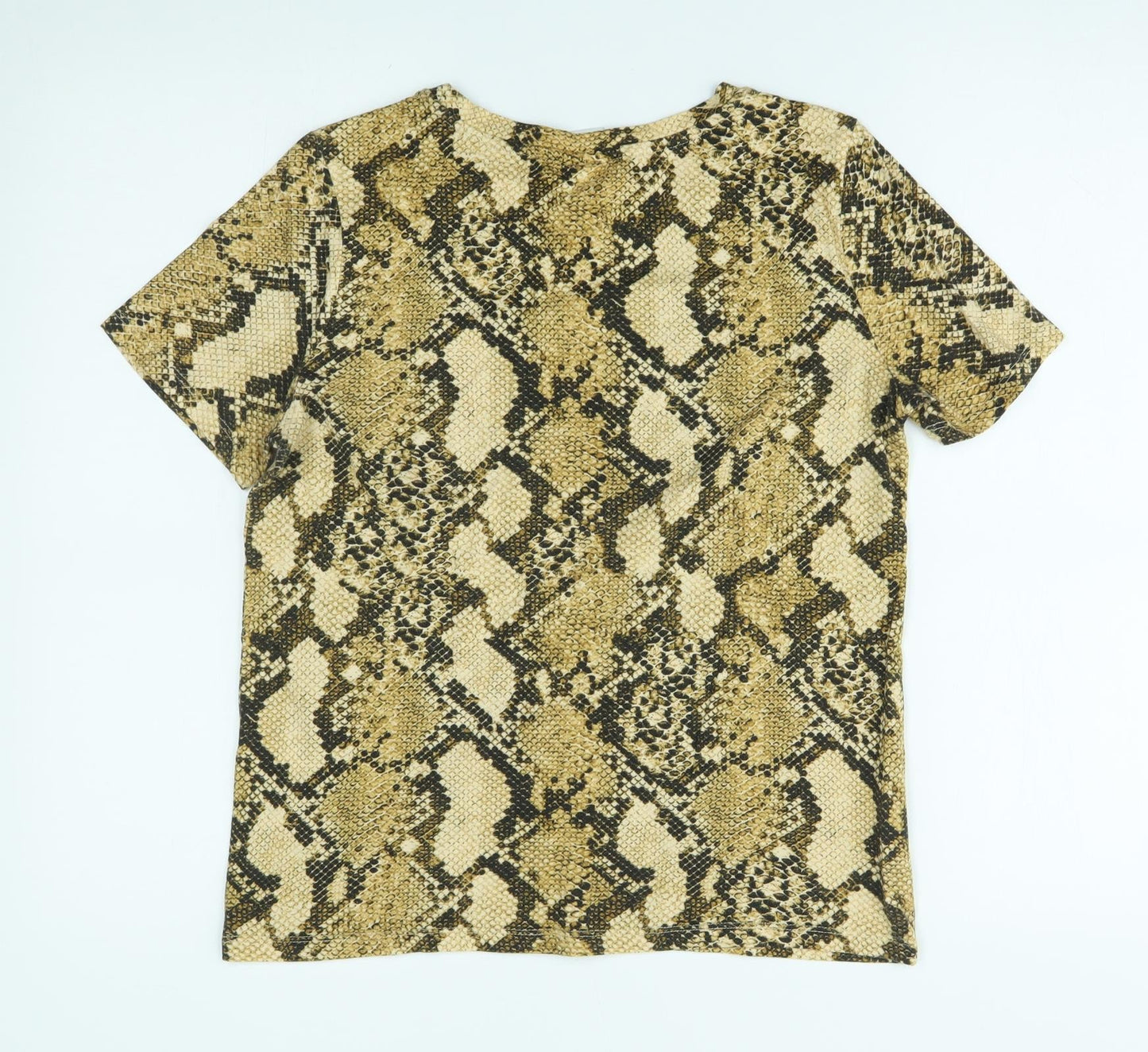 Womens UK Size XS H&M Gold Basic T-Shirt