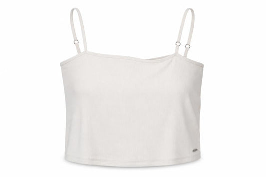 Womens UK Size XL Hollister White Cropped Tank