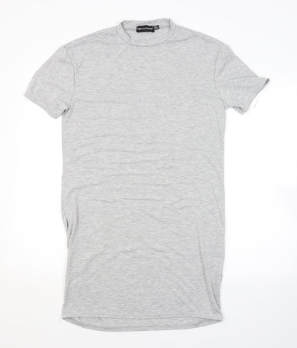 PRETTYLITTLETHING Womens Grey   T-Shirt Dress  Size 6